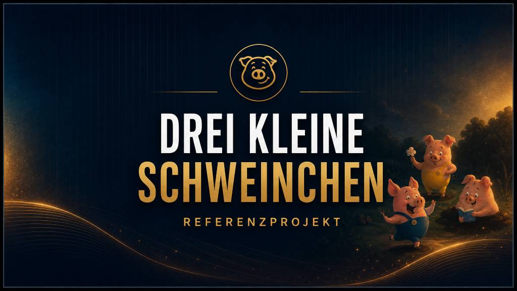 Screenshot Referenz Die Abenteuer der drei kleinen Schweinchen